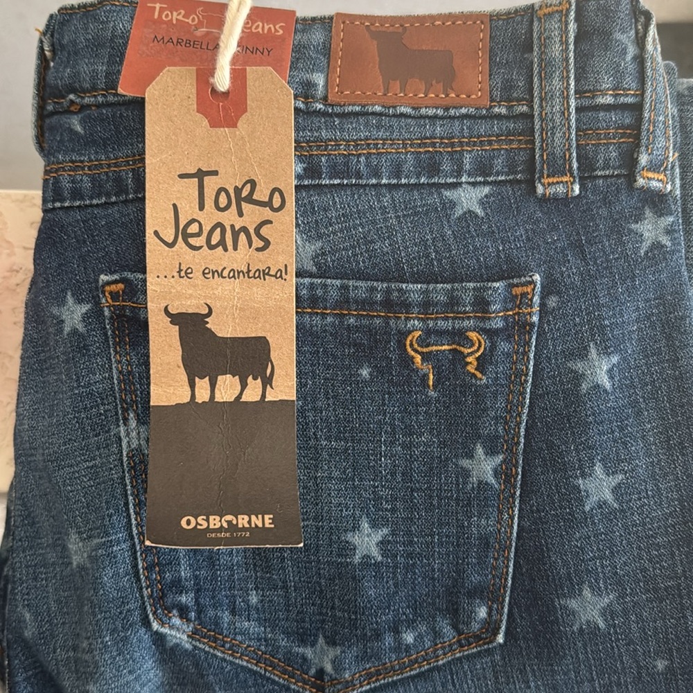 Toro Star Patterned Blue Jeans - Picture 6 of 6